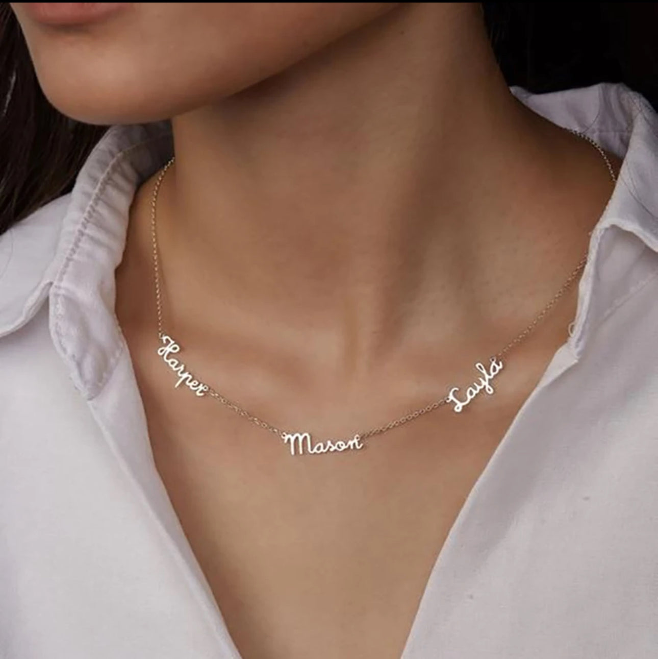 Personalized Multiple Name Necklace