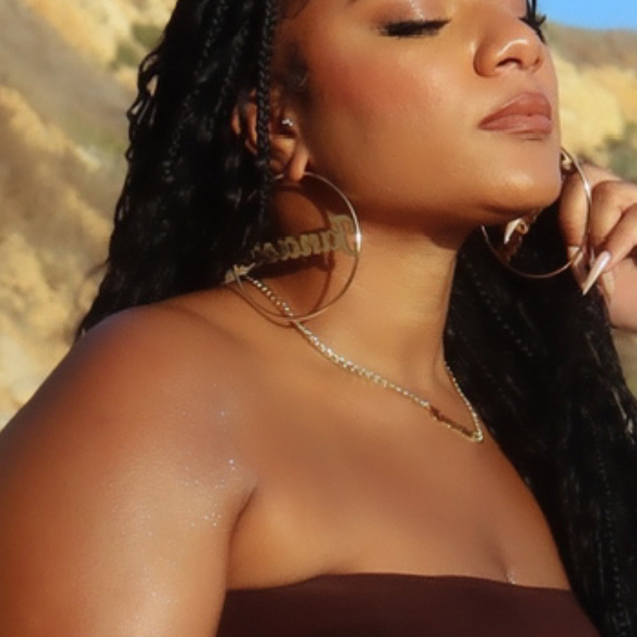 Personalize Classic hoop earrings