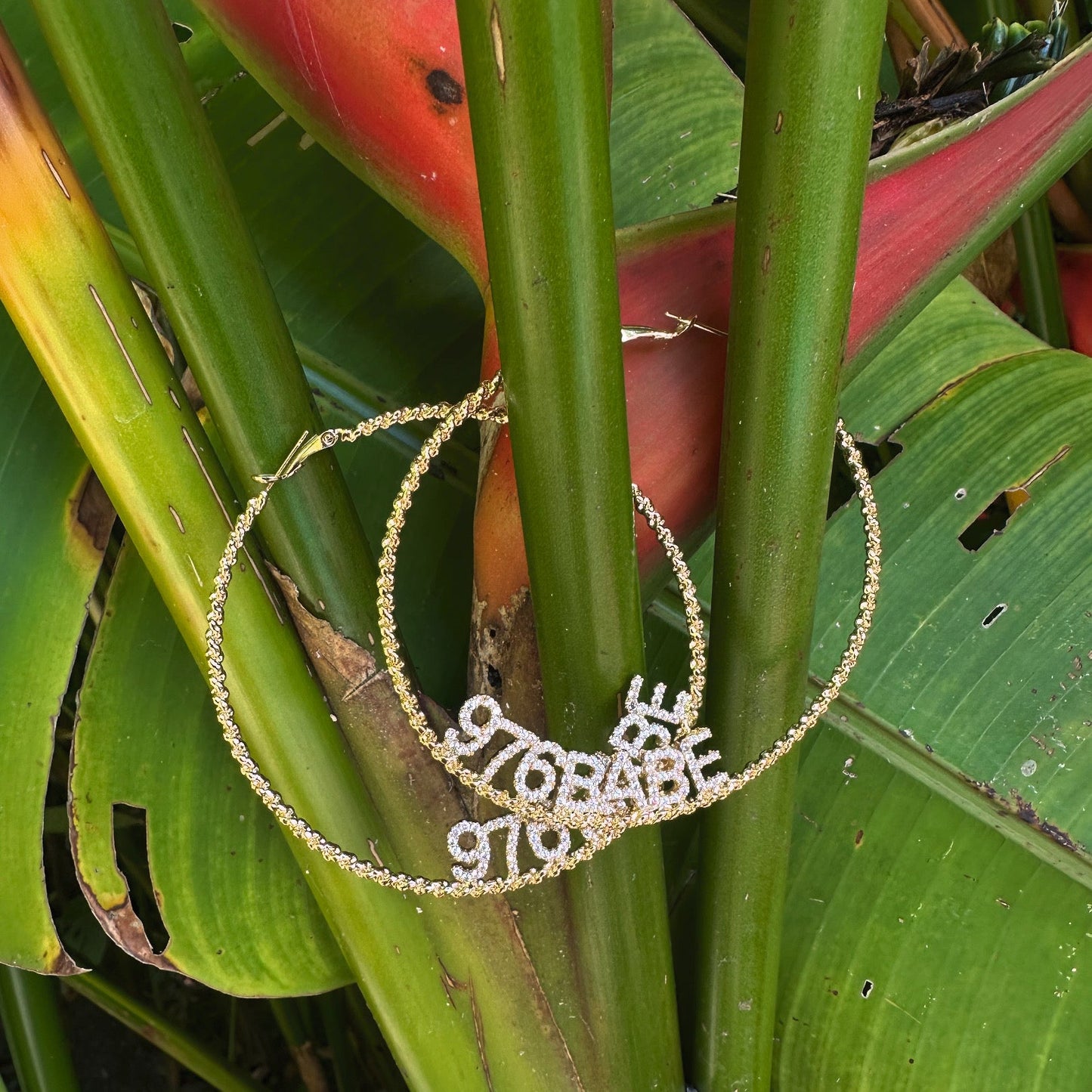 Personalized Rope Hoop Earrings