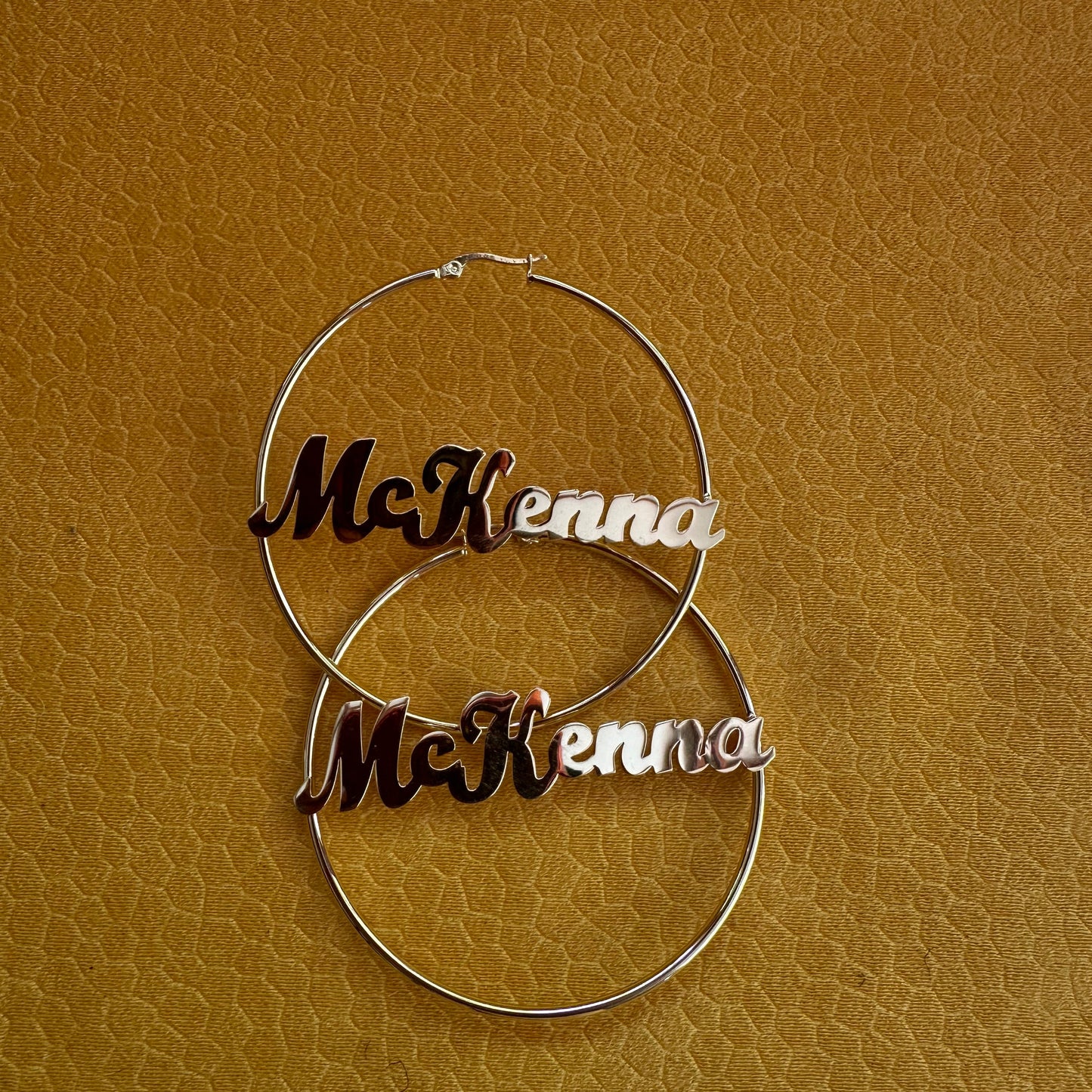 Personalize Classic hoop earrings